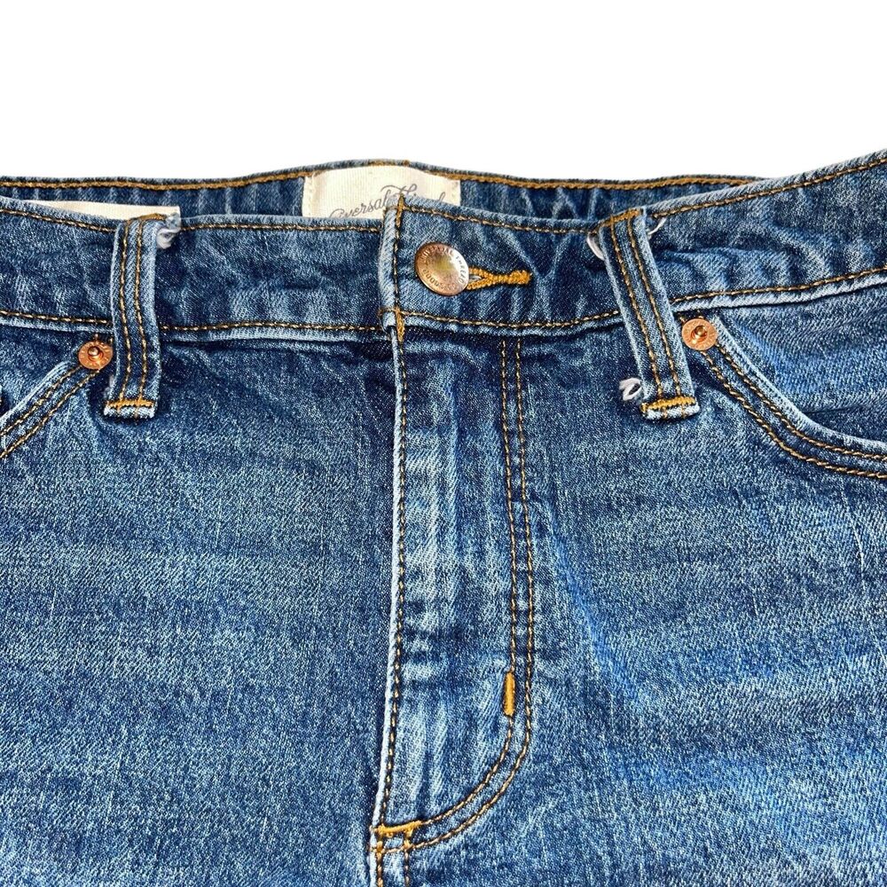 Cutoff Denim Shorts Vintage Mid-Rise - Picture 4 of 9